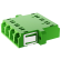 009284 LC/APC quad SM ceramic adapter green (SCD footprint)  LC/APC quad SM ceramic adapter green (SCD footprin